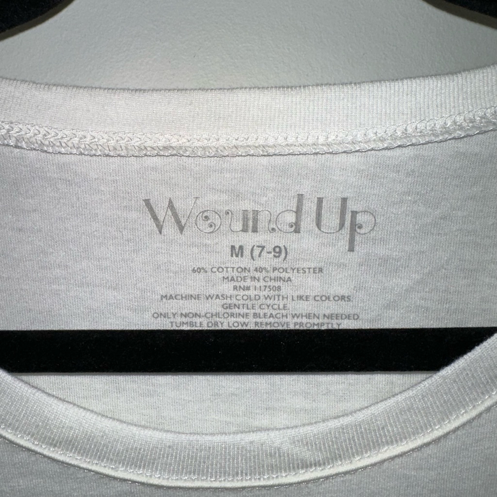Wound Up T-Shirt Size Medium White Graphic Tee California Death Valley New - Picture 4 of 10